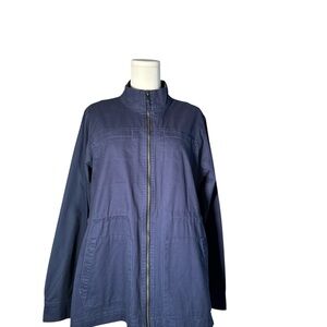 GAP Women's Deep Blue Utility Jacket